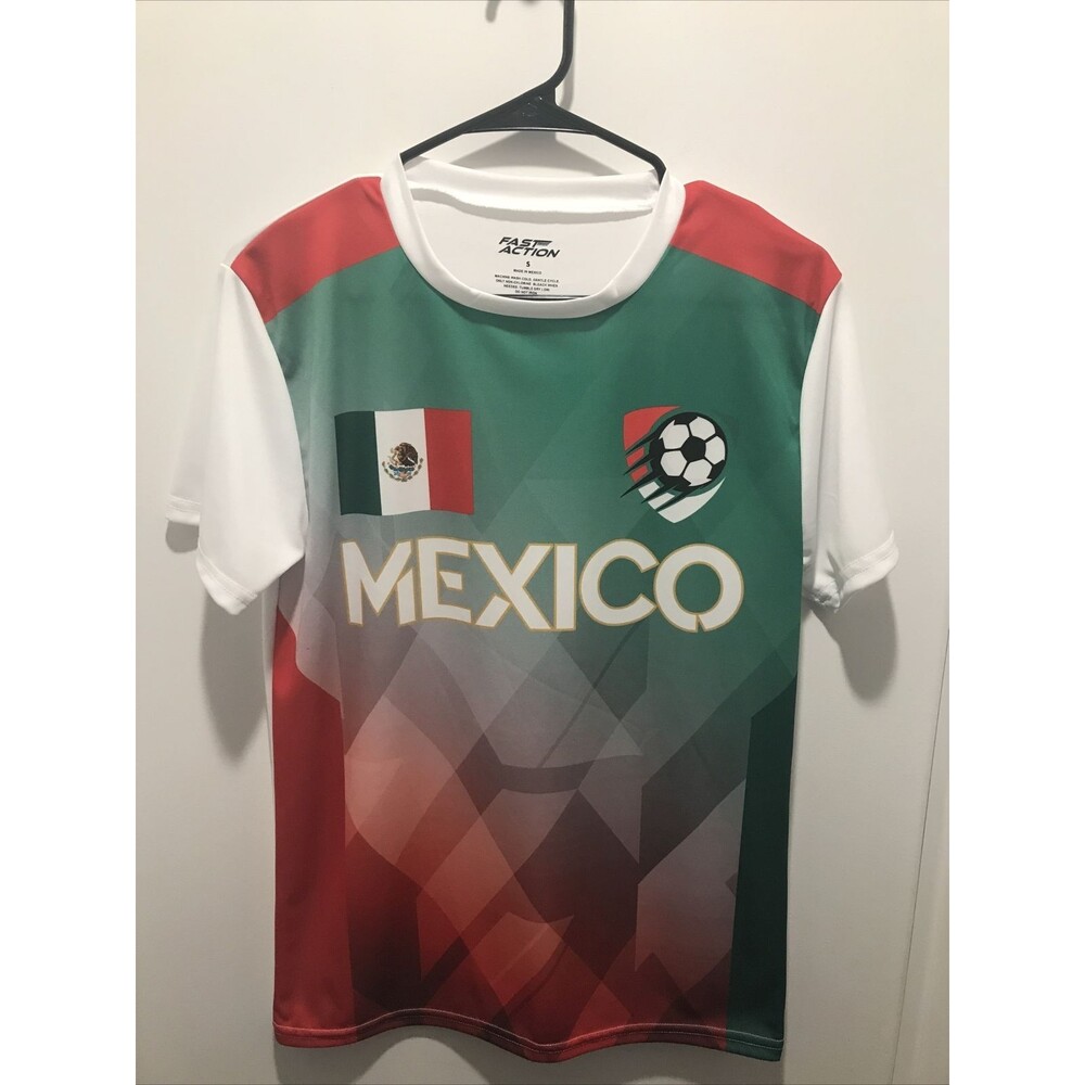 Mexico National Soccer Football Team Jersey Mens Small Fast Action NWOT